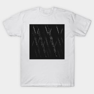 Oboe Pattern in Black T-Shirt